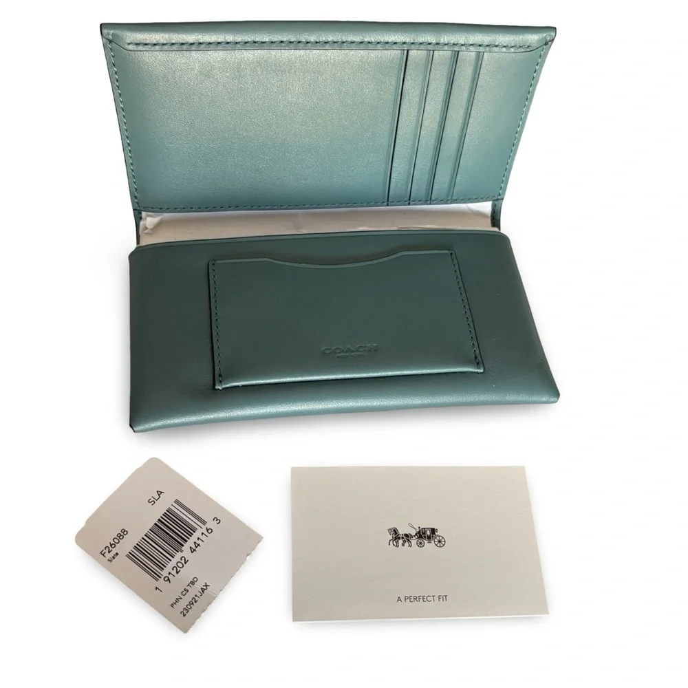 NWT Rare Coach NYC Ltd Ed License Plate Wallet Puffy Phone Case Clutch | F26088 - Picture 10 of 16